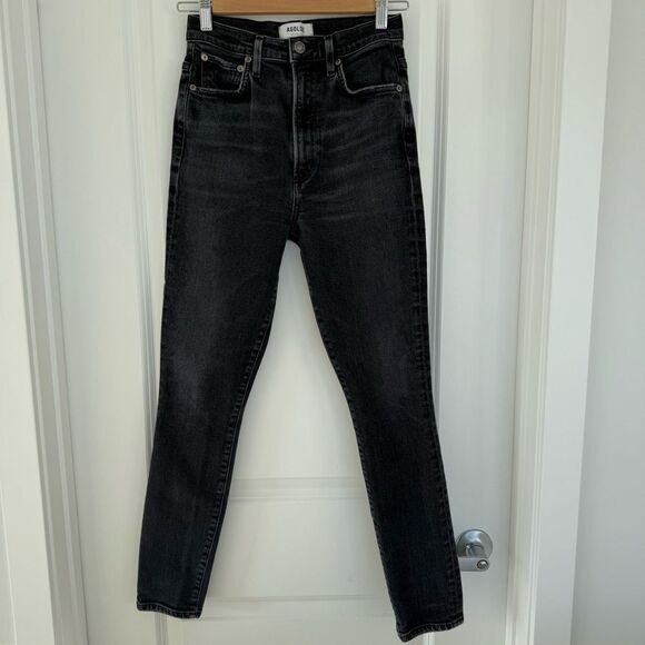 Agolde Denim - AGOLDE |  High Rise Black Jeans